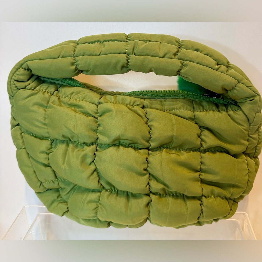 Green Quilted Women's Bag